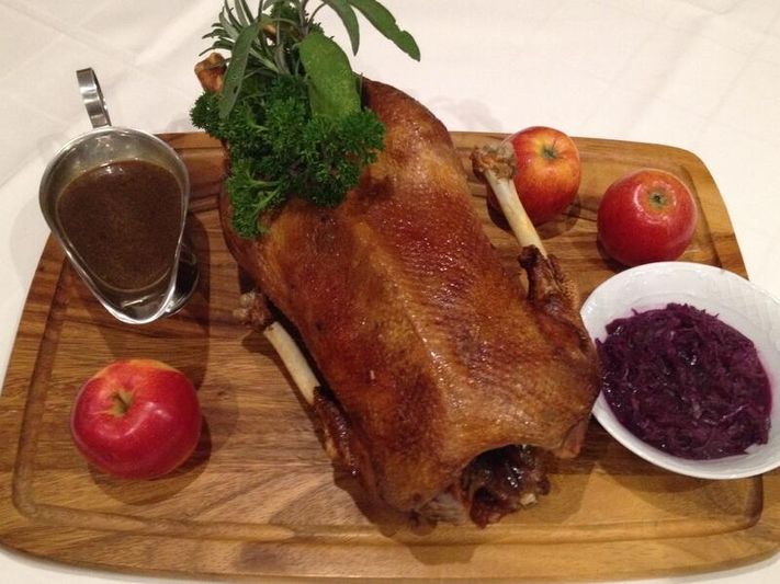 Ganze Gans außer Haus